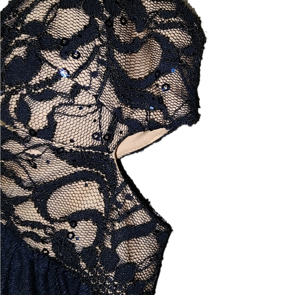 Strapless Navy Cocktail Dress by     Blondie Nites by Stacy Sklar Size 5 NWOT - Picture 5 of 11